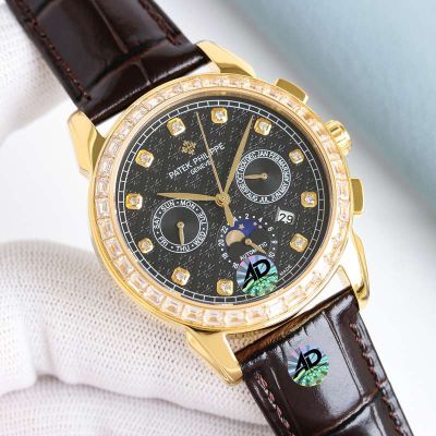 Patek Philippe Complications 9100 Movement Hour /Week/Star Chart /Month 42mm Watch